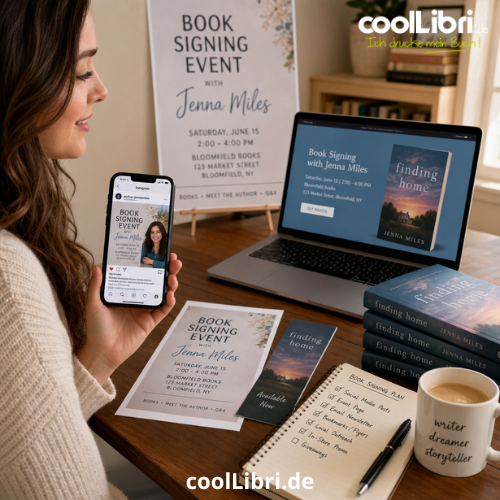 Marketing So wirbst du für deine Signierstunde – der professionelle Auftritt - coollibri.de