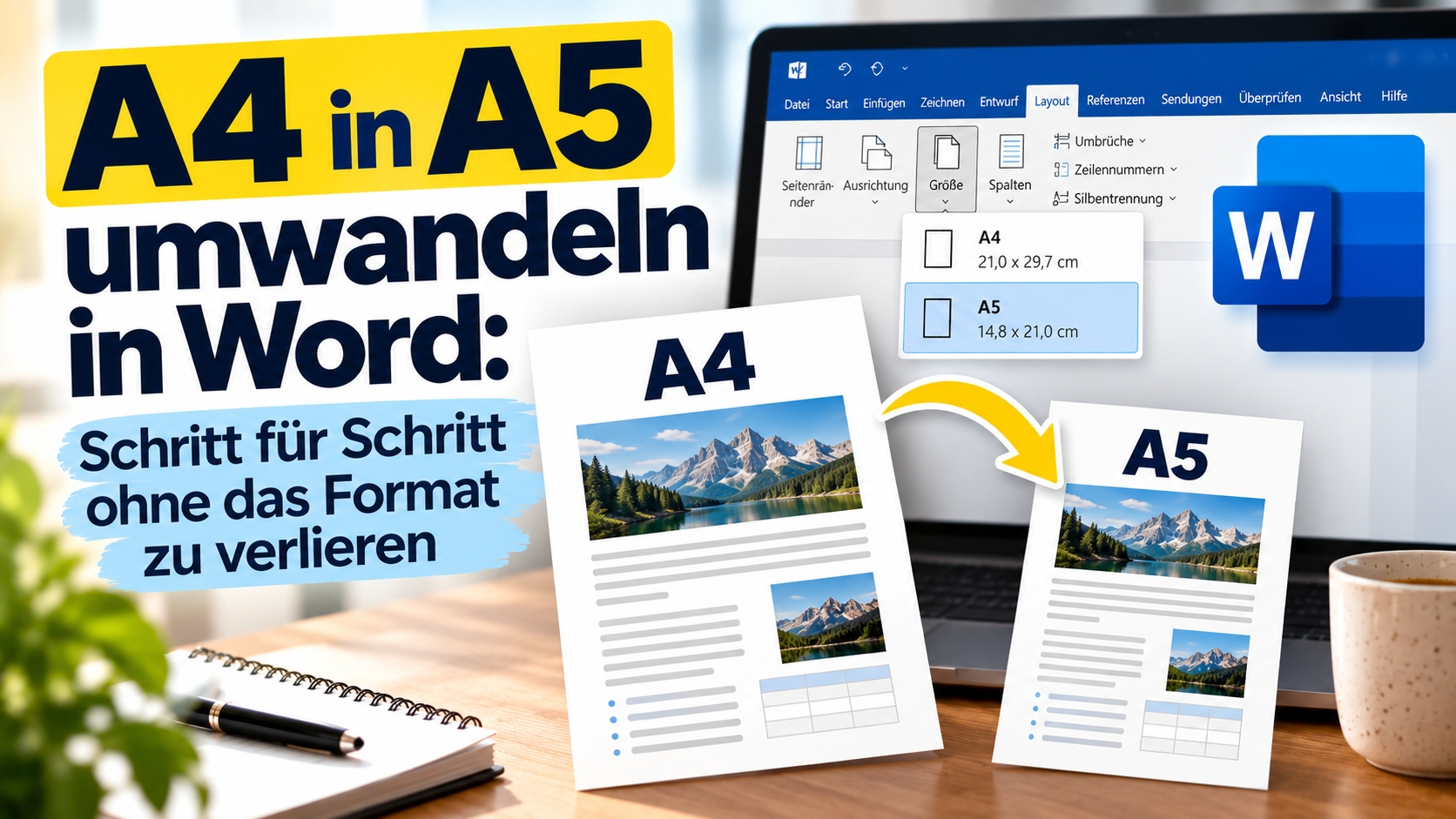 A4 in A5 umwandeln in Word: Schritt-für-Schritt-Anleitung A4 in A5 umwandeln in Word: Schritt-für-Schritt-Anleitung